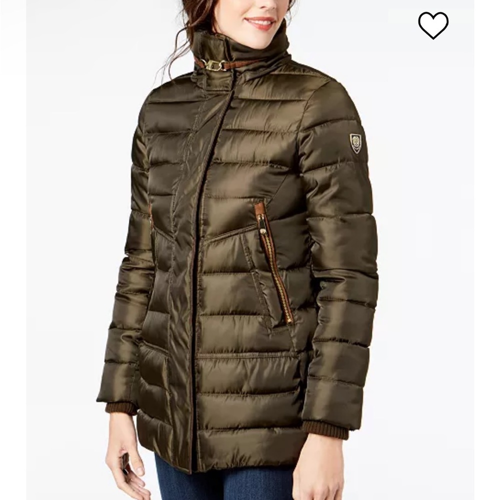 Vince Camuto Faux Fur Puffer, Sz S - Picture 2 of 6